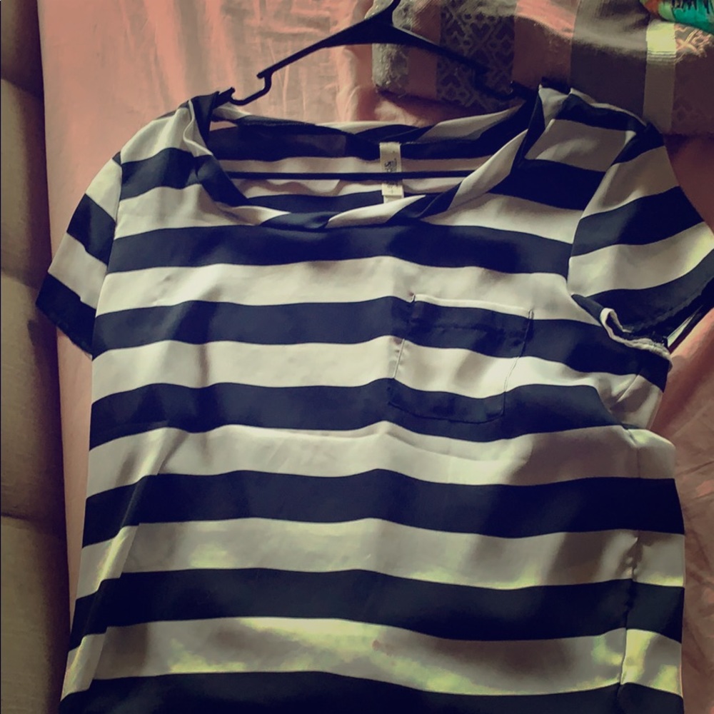 Black and white shirt